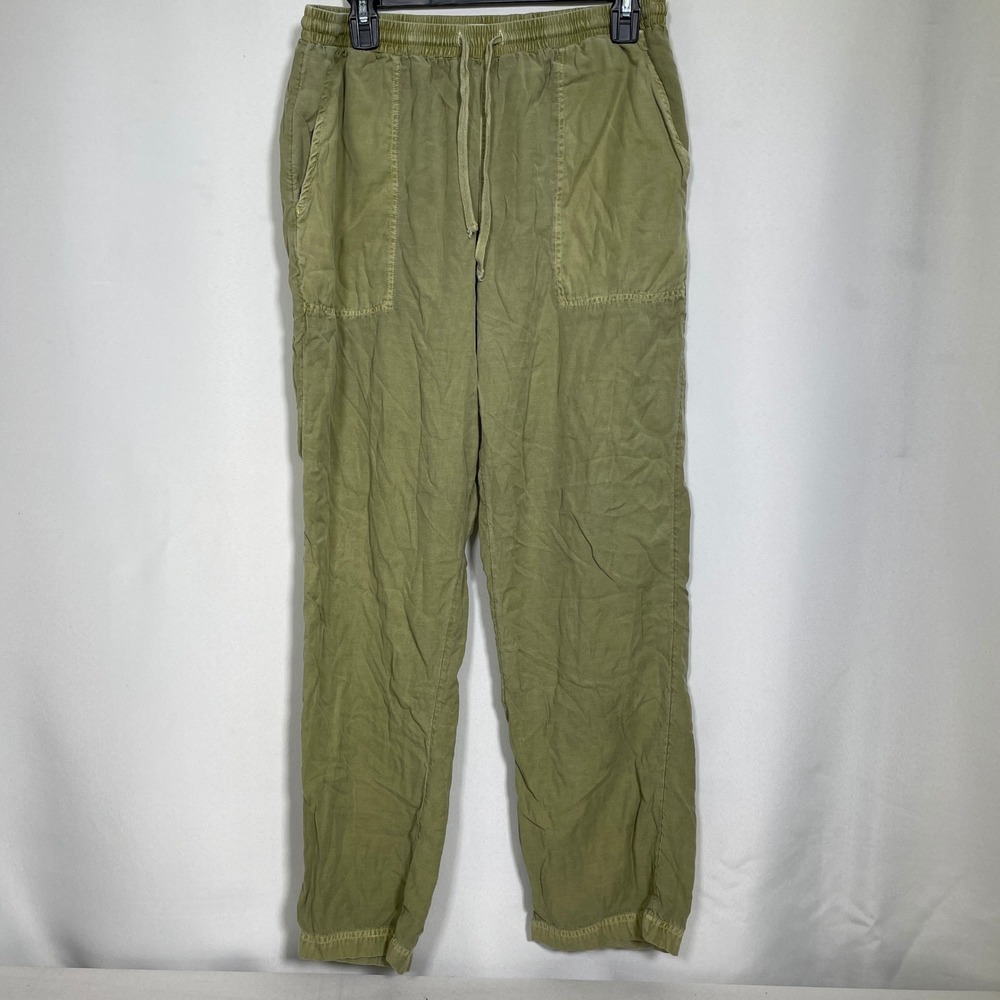 Billabong New Waves Olive Green Elastic Drawstring Relaxed Pants Women's XL